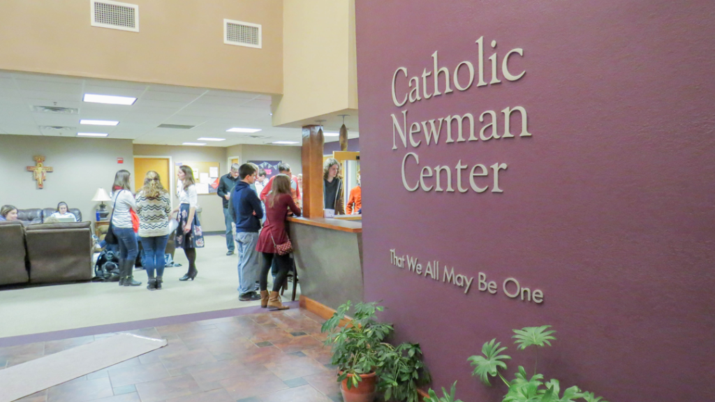 Newman-Lobby-With-Students